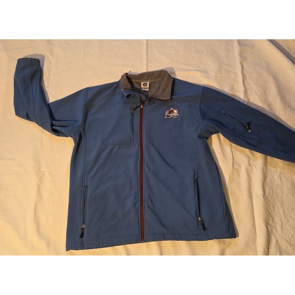 Colorado Avalanche NHL Jacket Men's XL Full Zip Softshell Fleece Lined Hockey